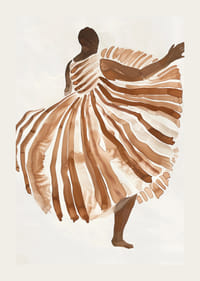 Tanečnica sa vznáša v jemných zemitých tónoch elegancie a pohybu-3