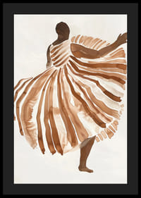 Tanečnica sa vznáša v jemných zemitých tónoch elegancie a pohybu-4