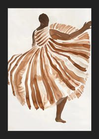 Tanečnica sa vznáša v jemných zemitých tónoch elegancie a pohybu-5