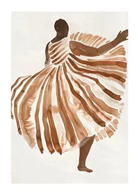 A dancer floats in soft, earthy tones of elegance and movement-1