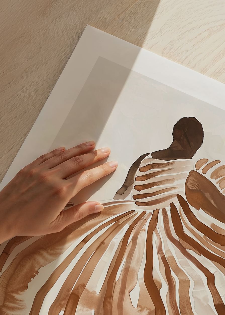 En danser svæver i bløde, jordagtige toner af elegance og bevægelse-12