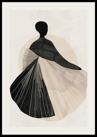 Eine geheimnisvolle Silhouette in sanften Tönen schafft eine beruhigende Atmosphäre-2