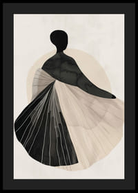 Eine geheimnisvolle Silhouette in sanften Tönen schafft eine beruhigende Atmosphäre-4