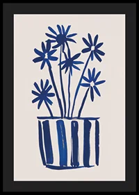 Blooming elegance in deep blue hues attracts the viewer-4