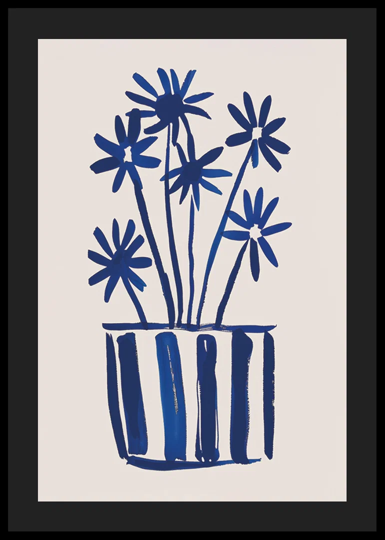 Blooming elegance in deep blue hues attracts the viewer-12