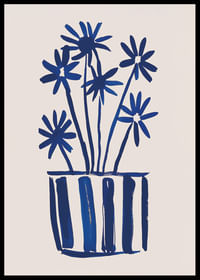 Blooming elegance in deep blue hues attracts the viewer-2