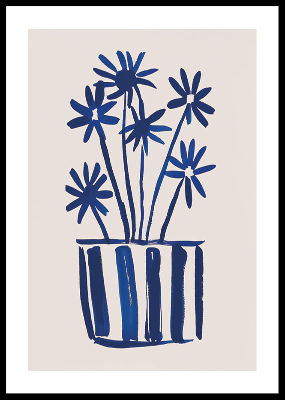 Blooming elegance in deep blue hues attracts the viewer-12