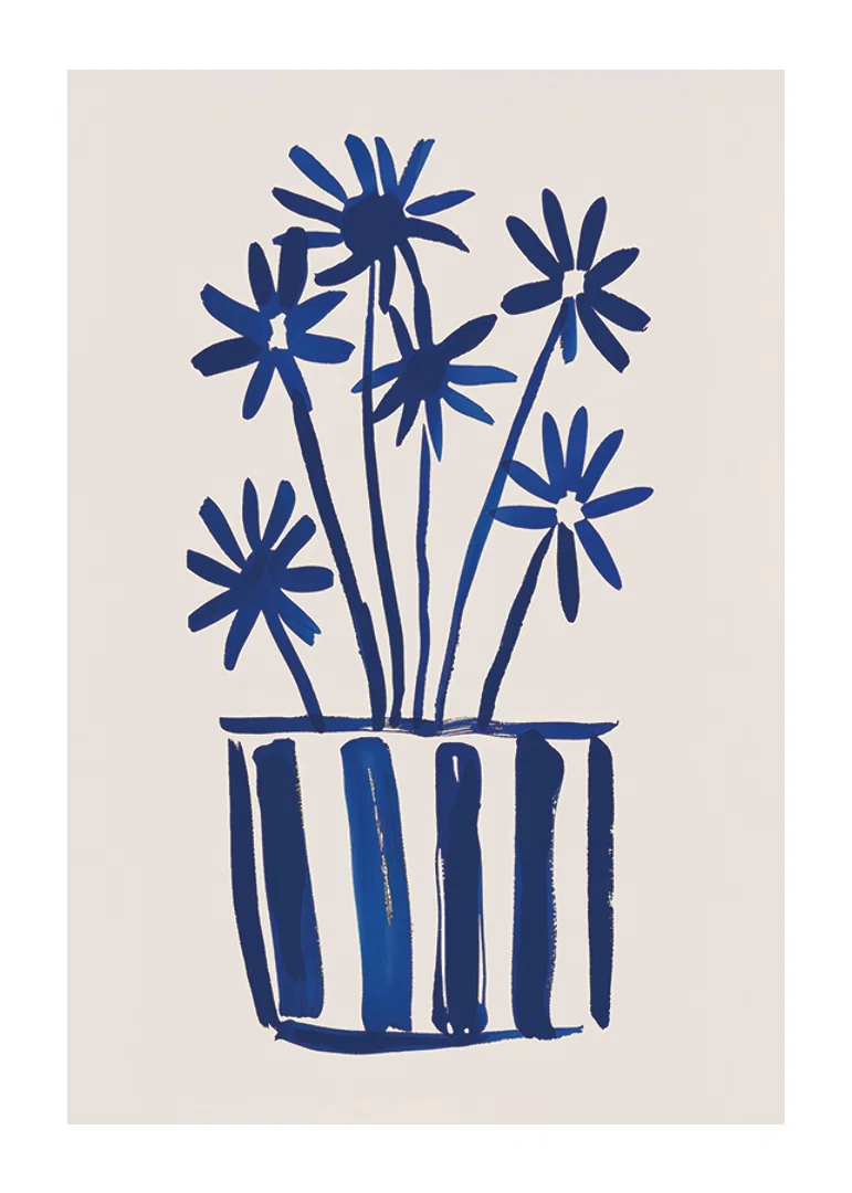 Blooming elegance in deep blue hues attracts the viewer-12