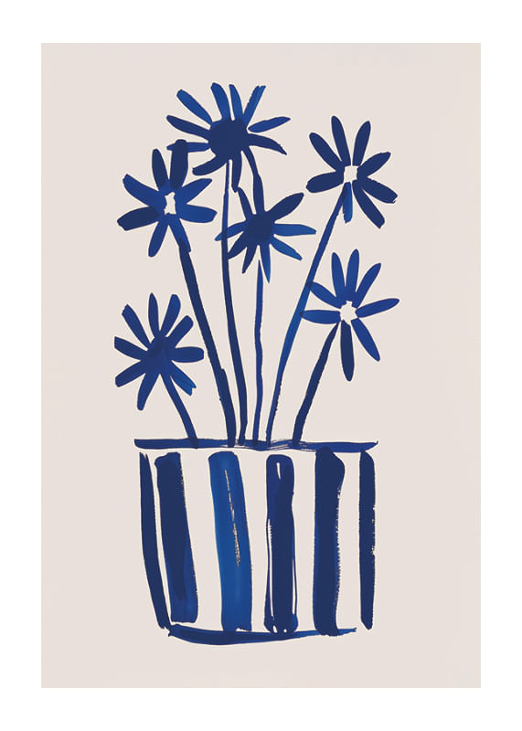 Blooming elegance in deep blue hues attracts the viewer-12