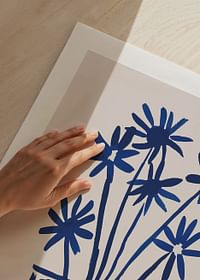 Blooming elegance in deep blue hues attracts the viewer-5