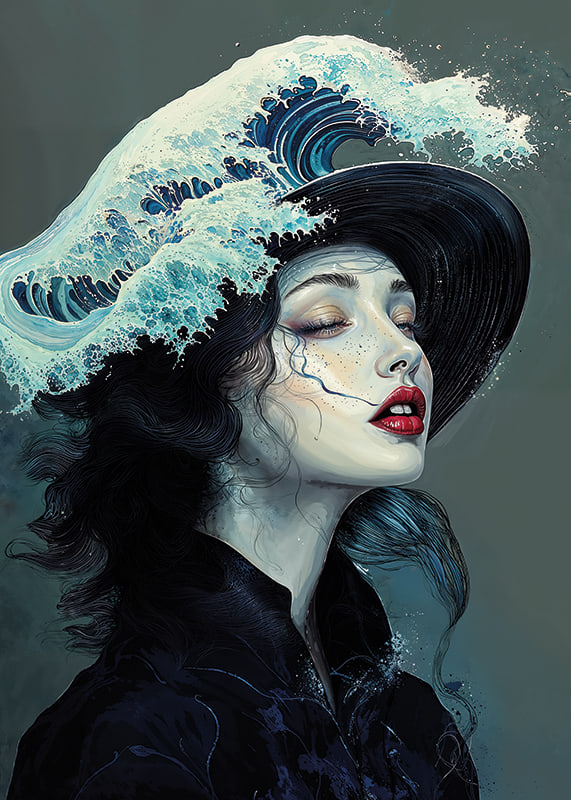 A fascinating fusion of water and beauty in a dreamlike scene-12
