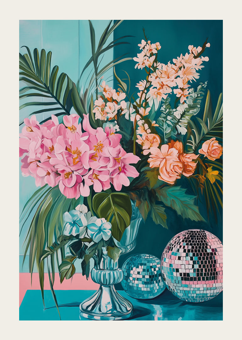 Die Schönheit der Blumen trifft auf den Glamour einer Discokugel-12
