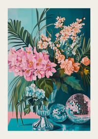 Krása kvetov sa stretáva s pôvabom diskotékovej gule-3