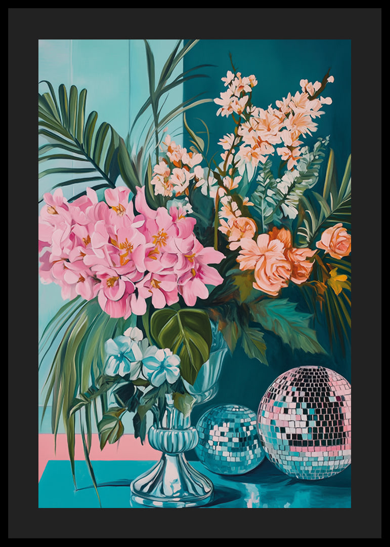 Die Schönheit der Blumen trifft auf den Glamour einer Discokugel-12