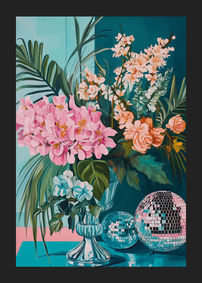 Die Schönheit der Blumen trifft auf den Glamour einer Discokugel-12