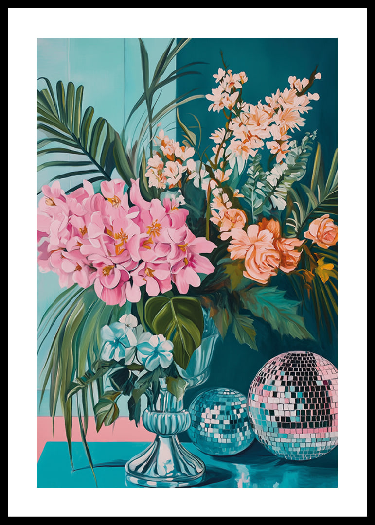 Die Schönheit der Blumen trifft auf den Glamour einer Discokugel-12
