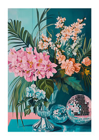 Die Schönheit der Blumen trifft auf den Glamour einer Discokugel-1