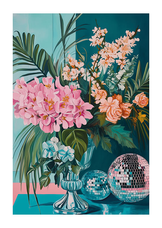 Poster Botanical Disco No1
