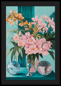 Blomsterarrangemang i pastell med glittrande detaljer-4
