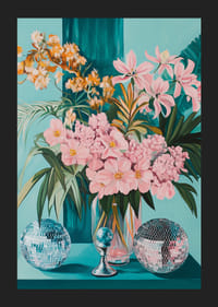 Blomsterarrangemang i pastell med glittrande detaljer-5