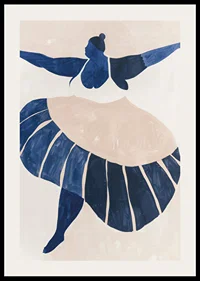 A dancer in blue tones is captured in movement and grace-2