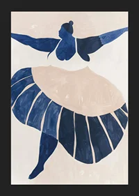 A dancer in blue tones is captured in movement and grace-5