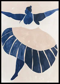 A dancer in blue tones is captured in movement and grace-6