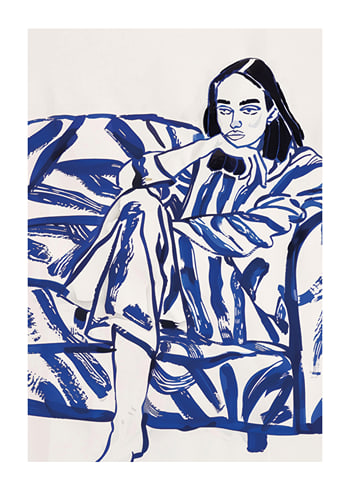 Poster Blue Cobalt Calm No1