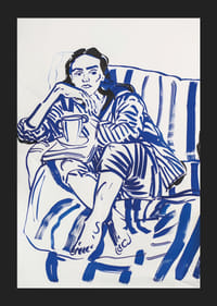 Pokojná skica v modrých tónoch, ktorá sprostredkúva relaxáciu a reflexiu-5