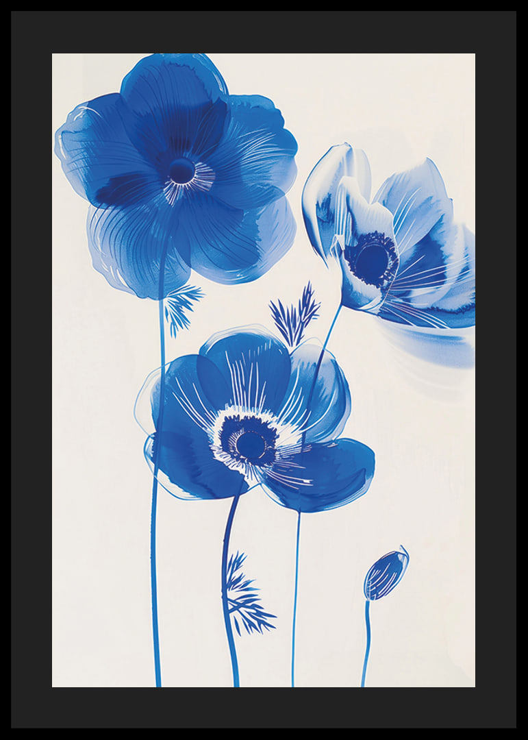 Leuchtend blaue Blumen bringen Leben und Harmonie in den Raum-12