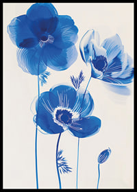 Leuchtend blaue Blumen bringen Leben und Harmonie in den Raum-6