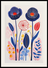 Livliga färger blommar i en harmonisk kavalkad av naturens fägring-2