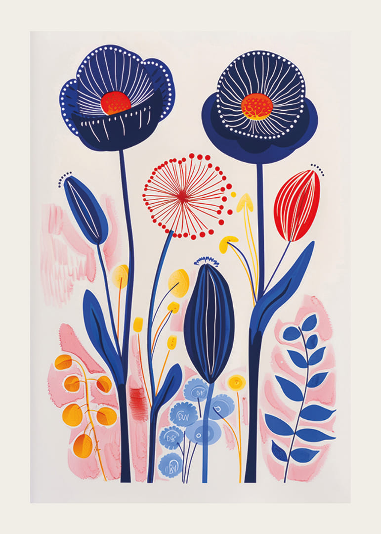 Livliga färger blommar i en harmonisk kavalkad av naturens fägring-12