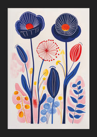 Livliga färger blommar i en harmonisk kavalkad av naturens fägring-5