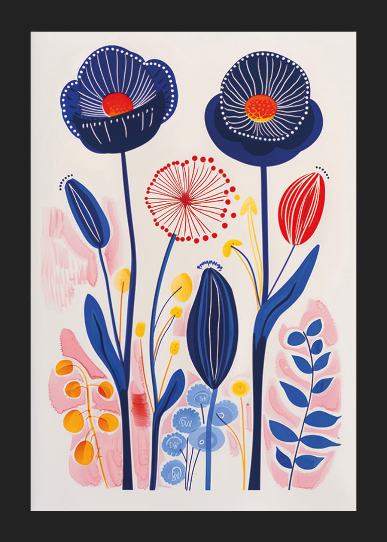 Livliga färger blommar i en harmonisk kavalkad av naturens fägring-12