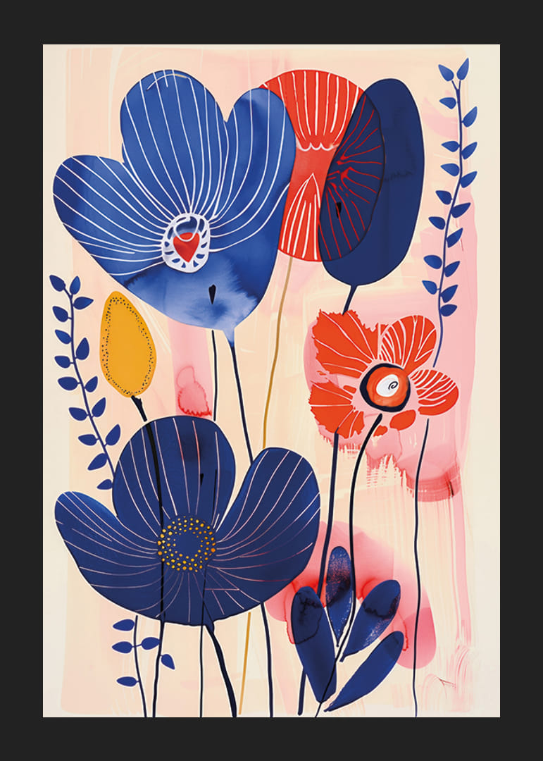 Colorful flowers create a vibrant atmosphere of joy and creativity-12