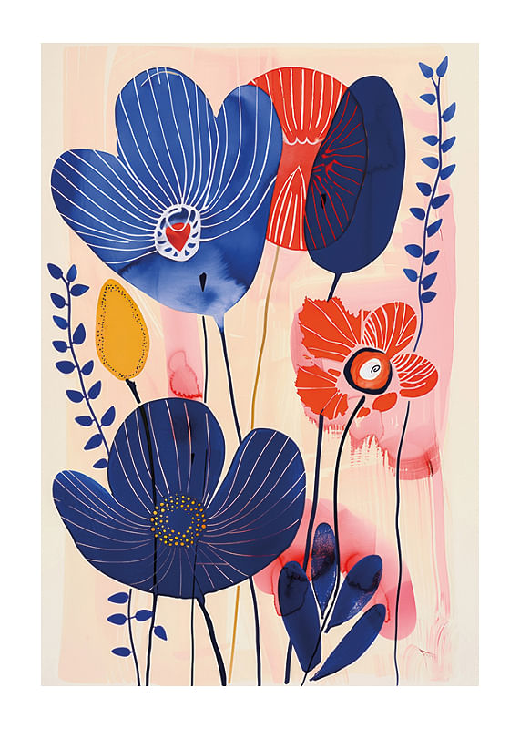 Poster Vibrant Colorful Garden