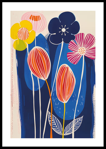 Poster Vivid Colorful Blossoms