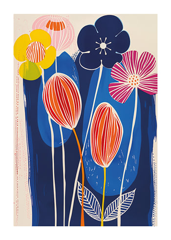 Poster Vivid Colorful Blossoms
