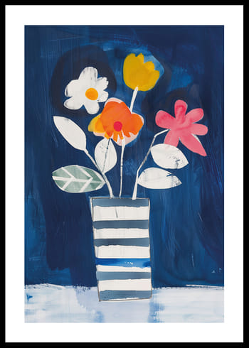 Poster Stripes And Petals