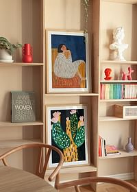 A woman at rest surrounded by deep colors and a calm atmosphere-4
