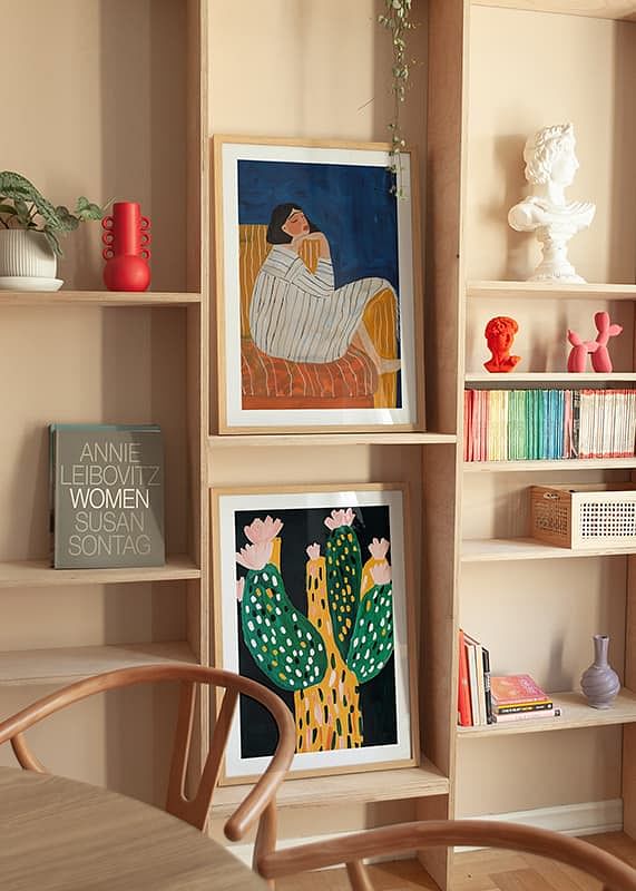 A woman at rest surrounded by deep colors and a calm atmosphere-12