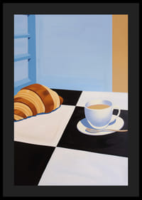 A harmonious morning with coffee and croissant-4