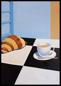 A harmonious morning with coffee and croissant-6
