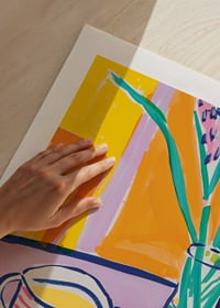 Explosion of color around tea, cake and flower arrangements-9