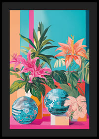 Uma explosão de cores onde as flores se encontram com as bolas de discoteca-4