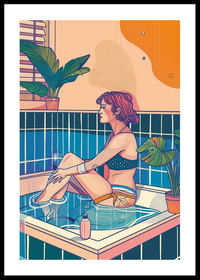 Un moment de relaxare într-o baie colorată-0
