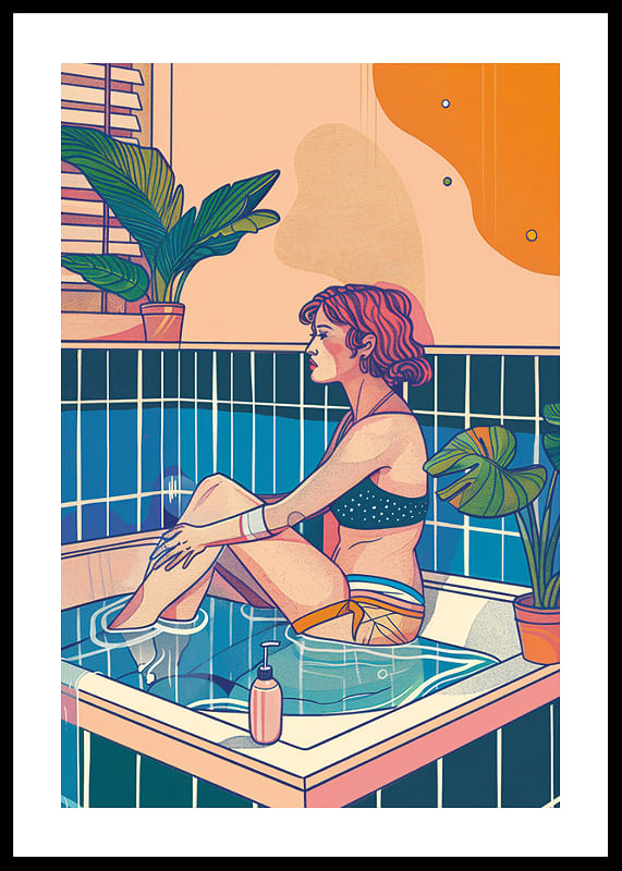 Un moment de relaxare într-o baie colorată-12