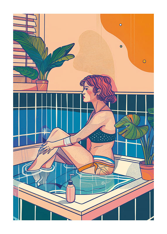 Poster Bathing Muse