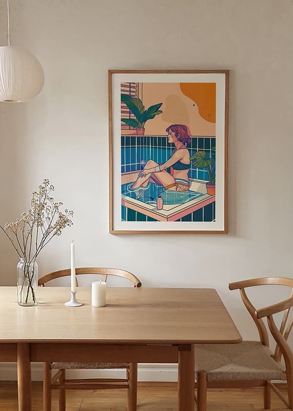 Poster Bathing Muse crossfade